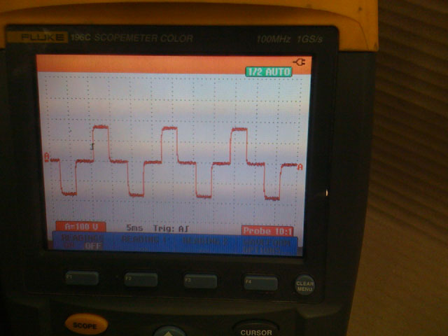 square wave from battery backup