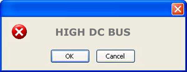 what is high dc bus alarm