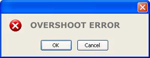 what is overshoot error